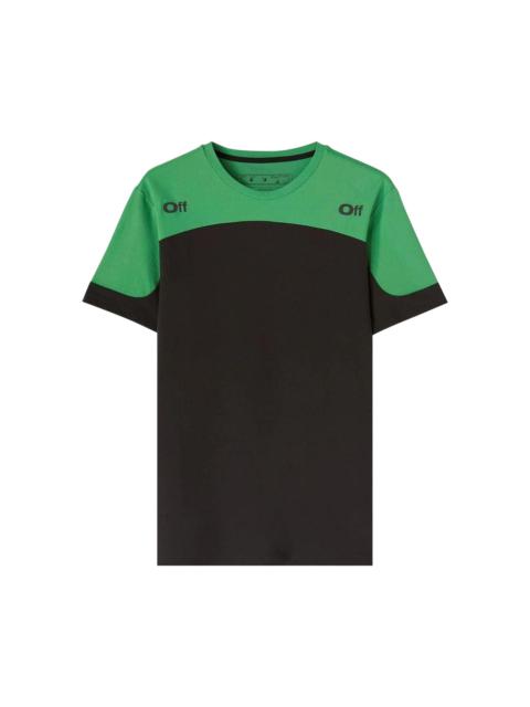 Off-White Diag Outline Block T-Shirt 'Black/Green'