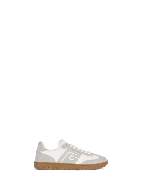 Balmain Balmain Swan trainers in smooth leather and suede