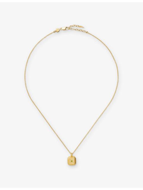 MISSOMA August Birthstone 18ct Gold Vermeil Sterling Silver Pendant Necklace