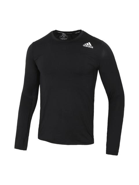adidas adidas TF Turf Ls Casual Sports Training Round Neck Long Sleeves Black GM5038