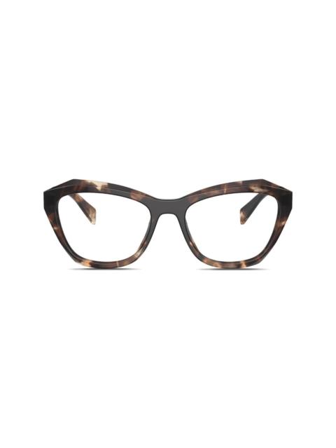 Prada tortoiseshell geometric-frame glasses