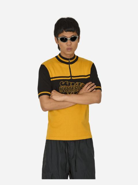 Hysteric Glamour Flame Logo Embroidered Cycling Jersey Yellow / Black