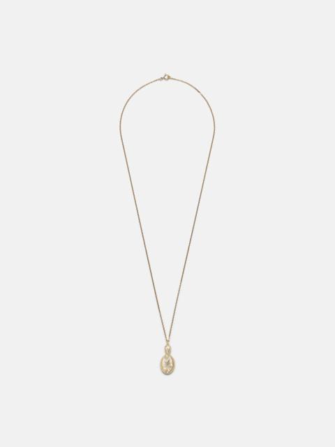 Yvonne Léon Joli Miroir 18kt and 9kt gold pendant necklace with citrines