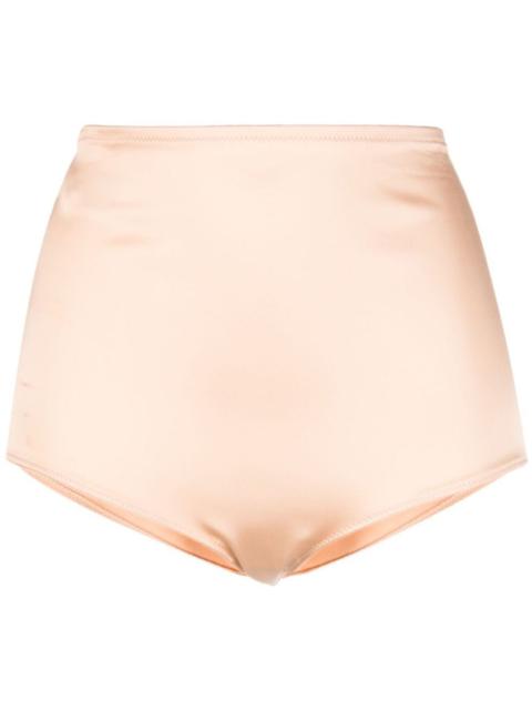 high-waisted satin briefs