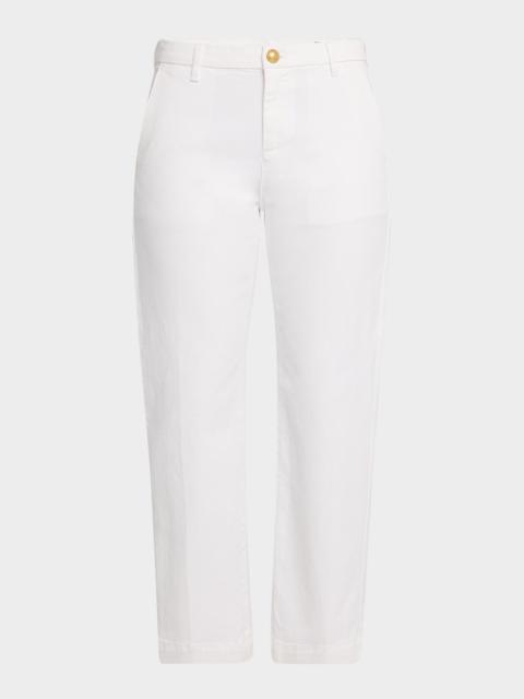KOBI HALPERIN Hope Straight-Leg Stretch Cotton Pants