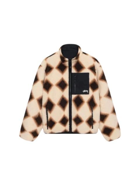 Stüssy Stussy Sherpa Reversible Diamond Jacket Tan