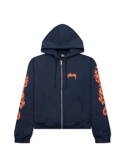 DRAGONS ZIP HOODIE - NAVY