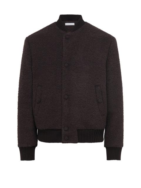 GABRIELA HEARST Brandon Bomber in Chocolate Recycled Cashmere Boucle
