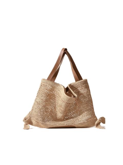 HEREU Cador crocheted knot shoulder bag