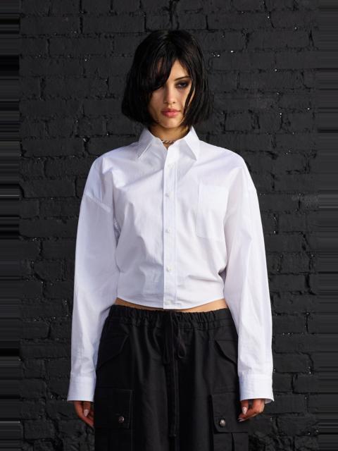 R13 SPLIT HEM BOYFRIEND SHIRT