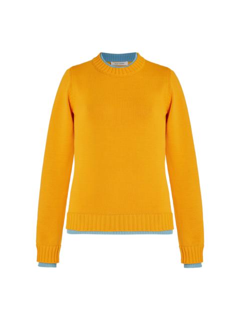 WALES BONNER Steady Knit Sweater yellow