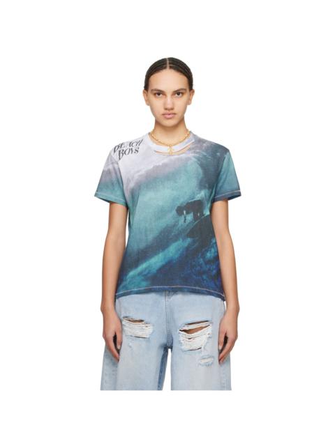 ERL Blue Printed T-Shirt