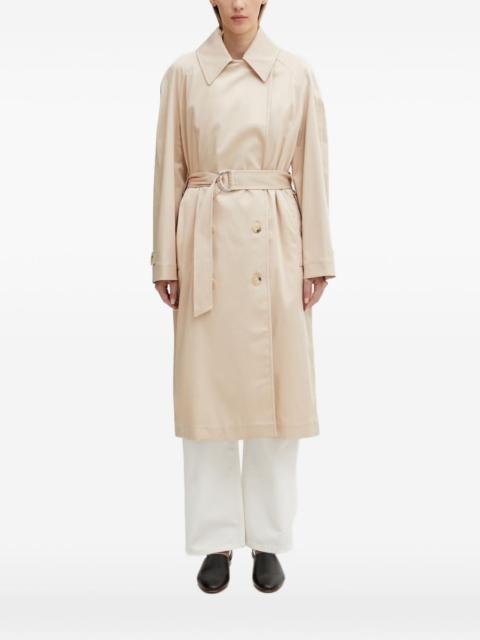 LACOSTE double-breasted belted trench coat