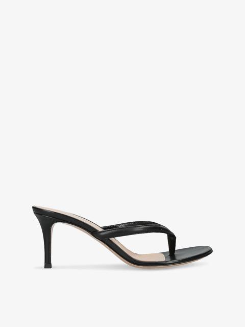 Gianvito Rossi Calypso 70 leather sandals | REVERSIBLE