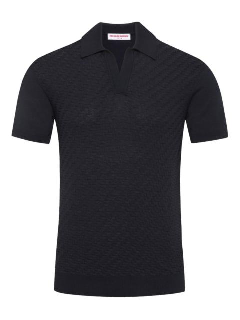 ORLEBAR BROWN Horton jacquard polo-collar top