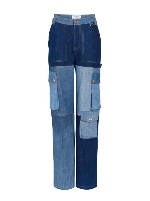 Marine Serre Regenerated Denim Cargo Pants
