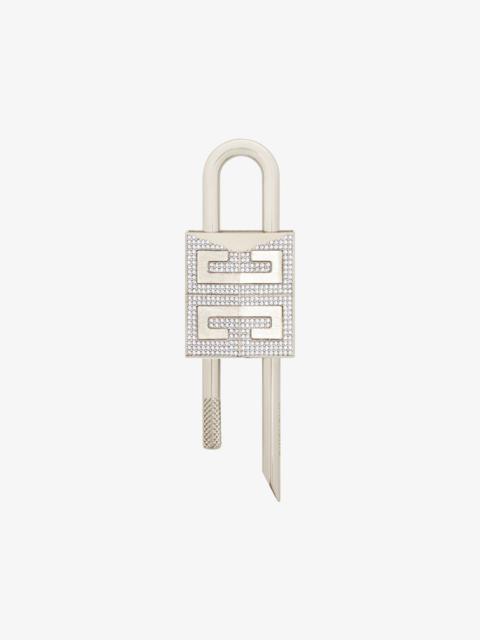 Givenchy 4G PADLOCK IN METAL WITH STRASS