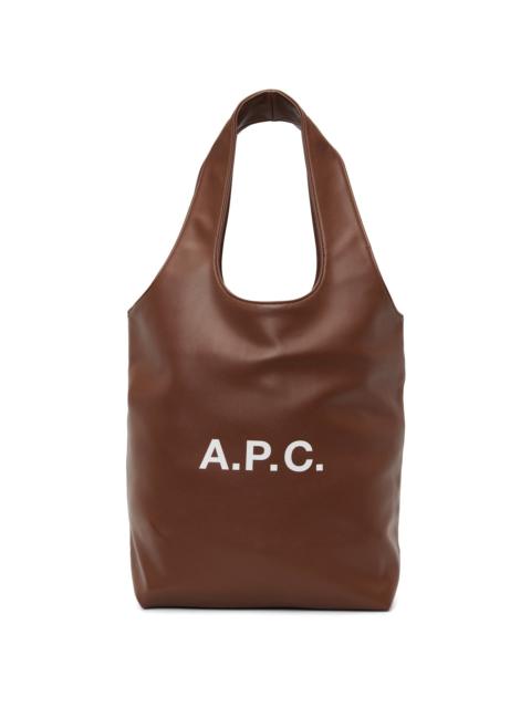 A.P.C. Brown Ninon Small Tote