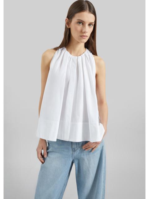CO CO Gathered Tunic Shirt - White