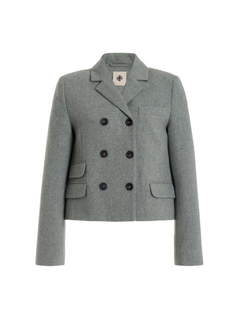 The Garment Mille Double-Breasted Wool-Blend Blazer grey