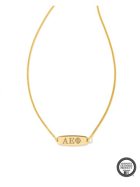 KENDRA SCOTT Alpha Epsilon Phi Pendant Necklace in 18k Gold Vermeil