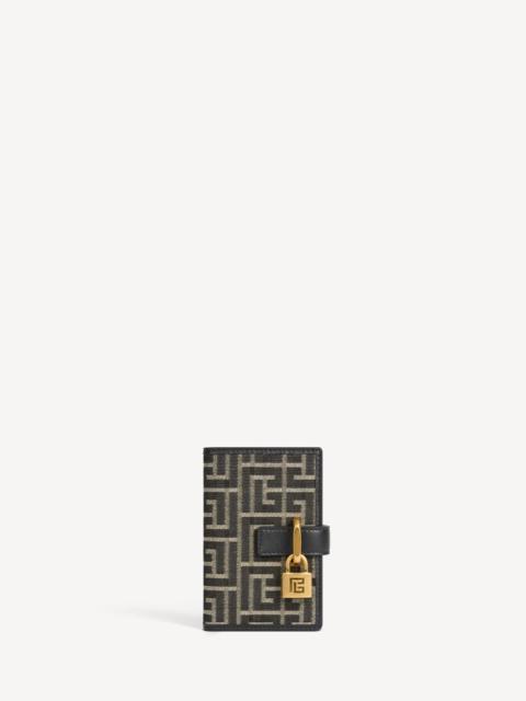 Balmain Pulse Holder monogram jacquard card holder