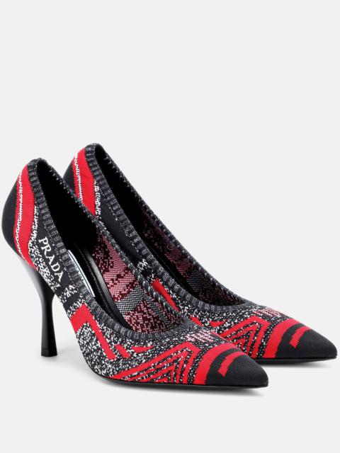 Prada Stretch-knit pumps
