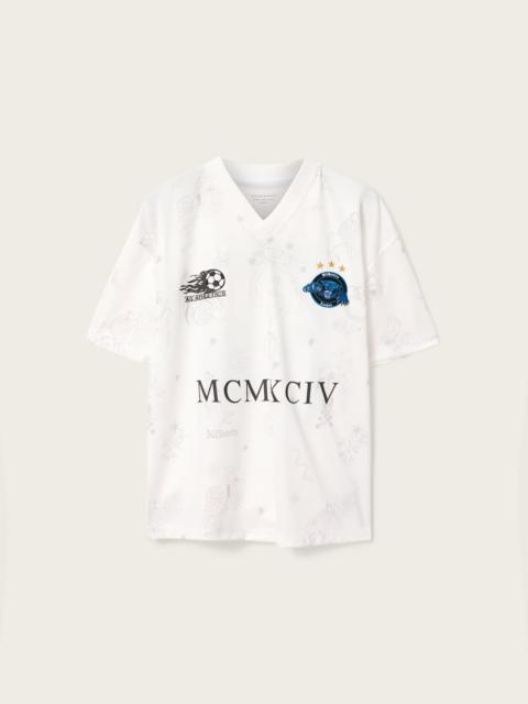 ALLSAINTS TERRA OVERSIZED SHORT SLEEVE SOCCER SHIRT