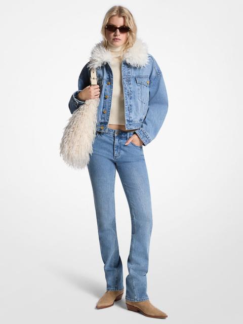 MICHAEL KORS Stretch Denim Cigarette Jeans