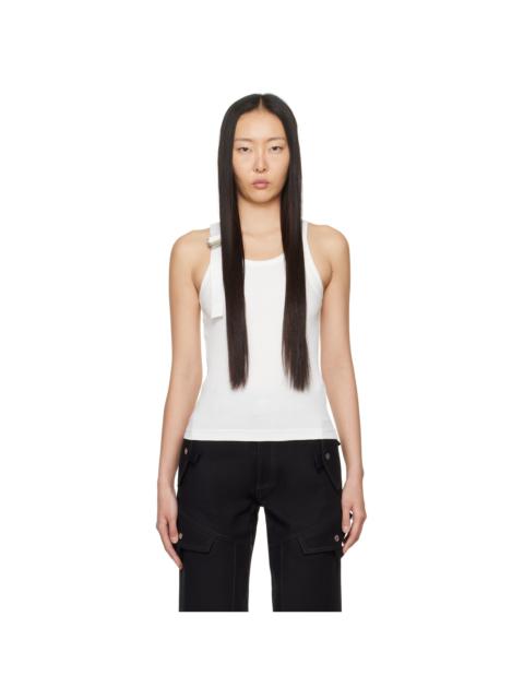 Dion Lee White Safety Slider Tank Top