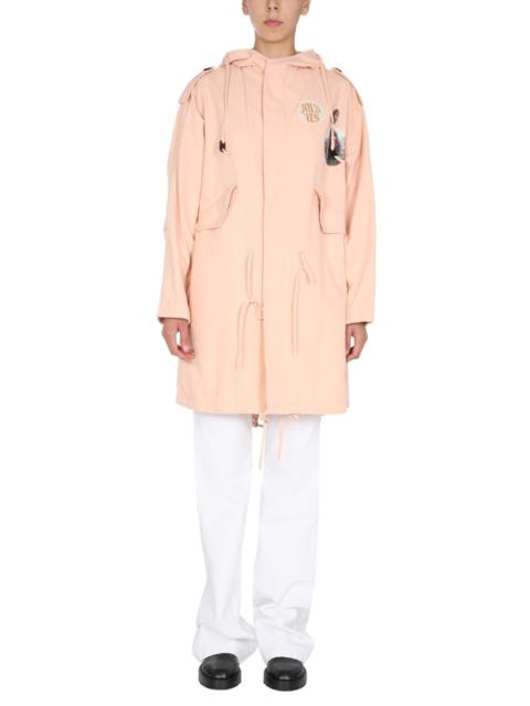 Raf Simons Raf Simons Women Parka With Logo Patch