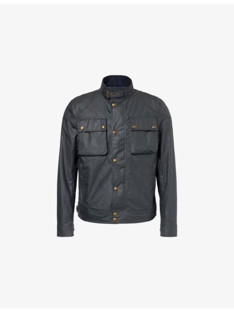 Belstaff Racemaster High-Neck Waxed-Cotton Jacket