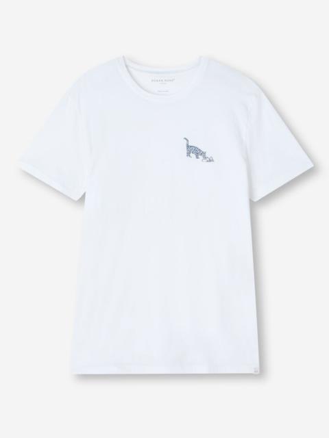 Derek Rose Men's T-Shirt Ripley 16 Pima Cotton White