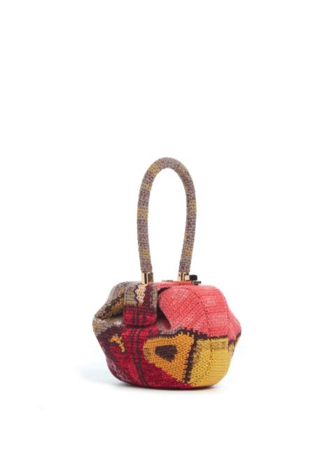 GABRIELA HEARST Demi Bag in Fire Multi Crochet Cashmere
