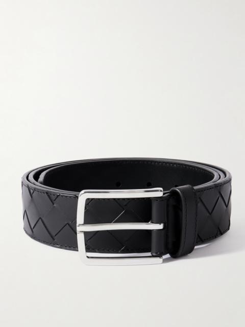 Bottega Veneta 3.5cm Intrecciato Leather Belt