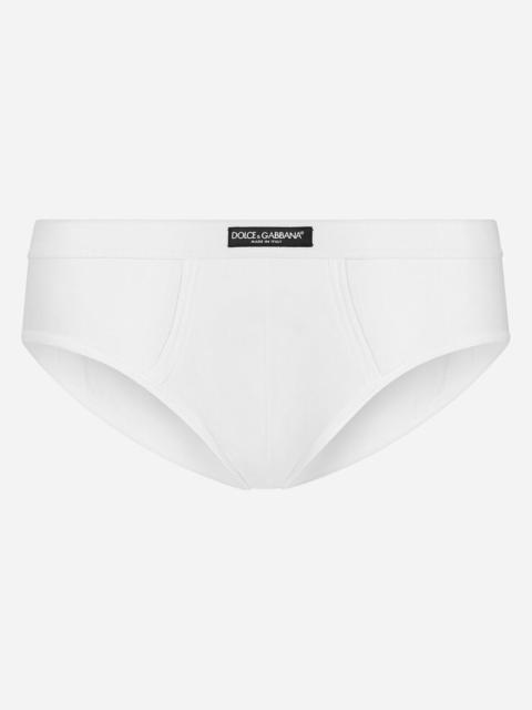 Dolce & Gabbana Two-way stretch jersey Brando briefs with logo label