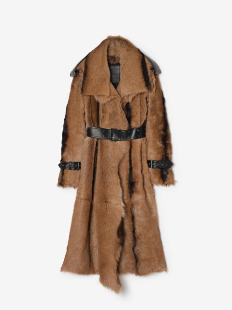 Burberry Long Shearling Linley Coat