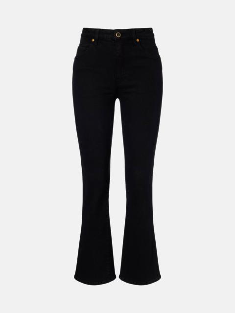KHAITE Vivian high-rise cropped flared jeans