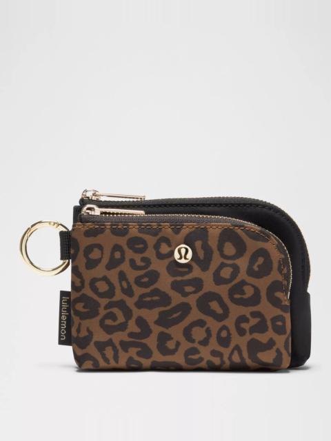 lululemon Double Zip Clippable Card Pouch