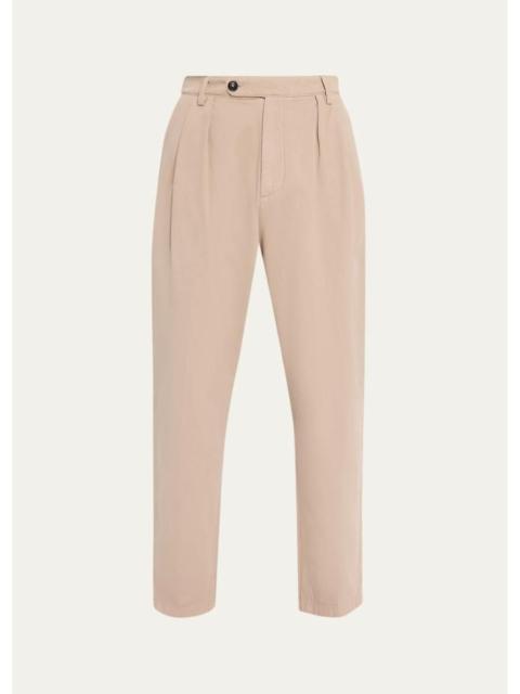 massimo alba Men's Fossil Pleated Pants