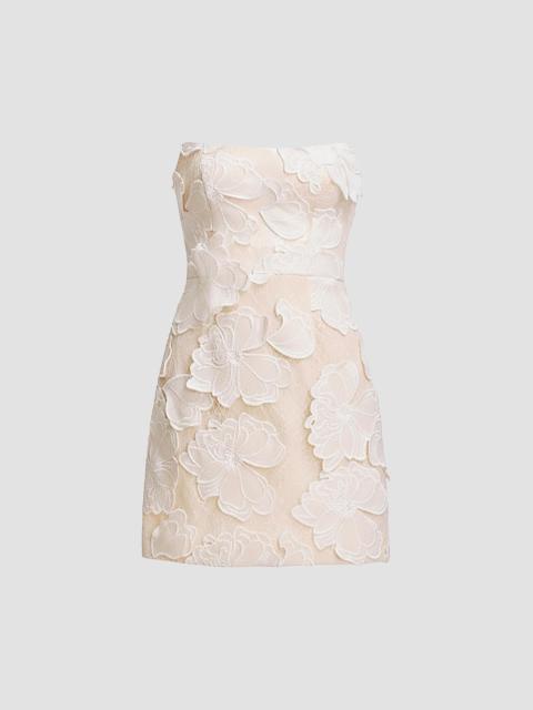 Dress The Population Women's Amity Strapless Minidress - White Multi