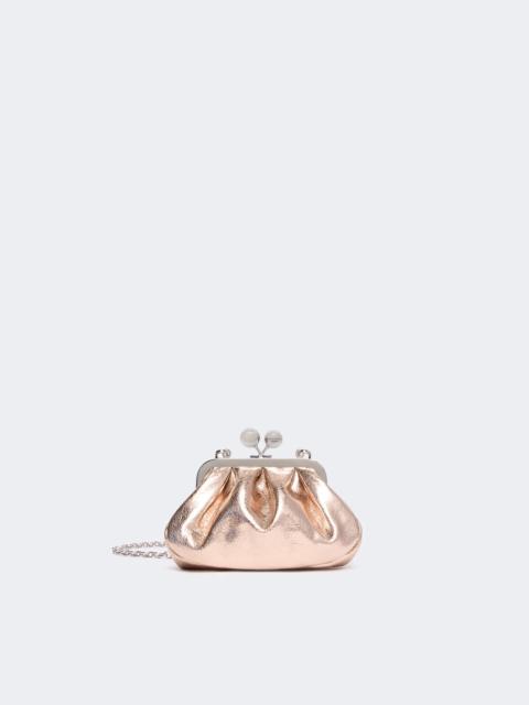 WEEKEND Max Mara BRUNO Extra-small Pasticcino Bag in metallic leather - PINK