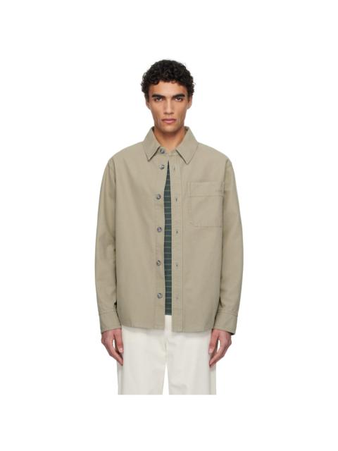 A.P.C. A. P.C. Khaki Basile Brodée Poitrine Overshirt
