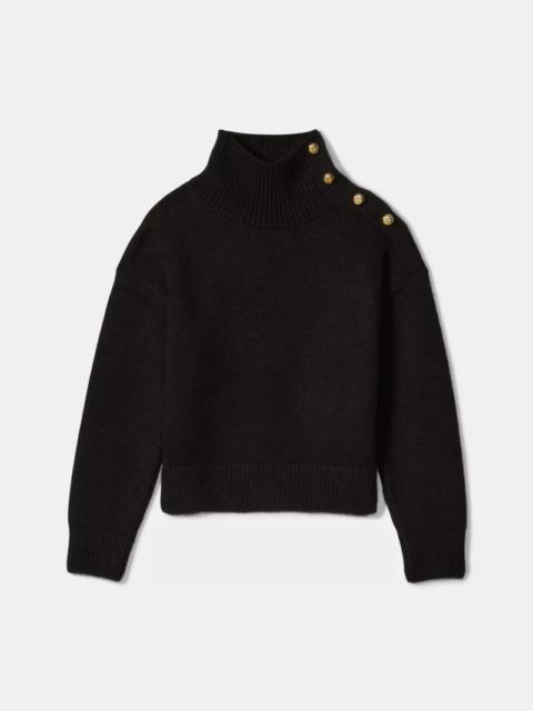 kate spade Turtleneck With Bauble Buttons