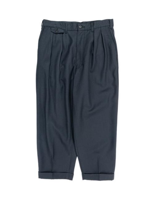 BEAMS PLUS 2Pleats Laundry Wool Charcoal Grey