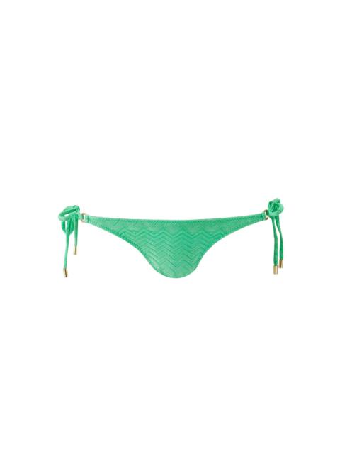 MELISSA ODABASH KEY WEST ZIGZAG GREEN BIKINI BOTTOM