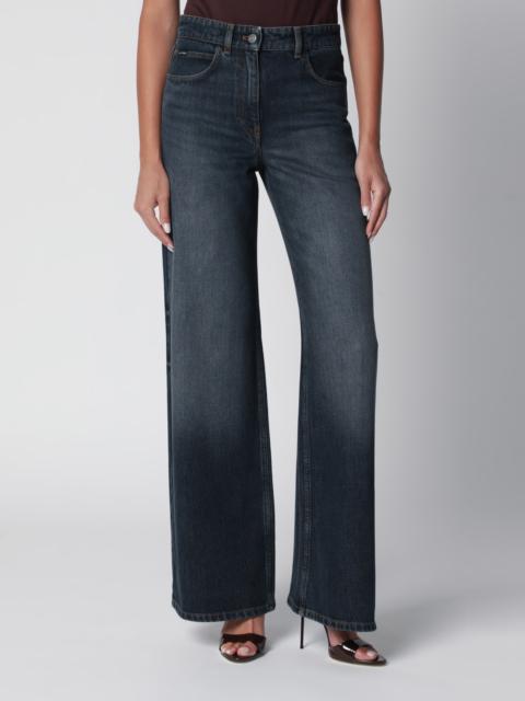 courrèges Vintage blue baggy denim trousers