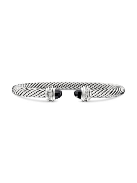 DAVID YURMAN Women's Cable Classics Princess Bracelet with Pavé Diamonds - Black Onyx