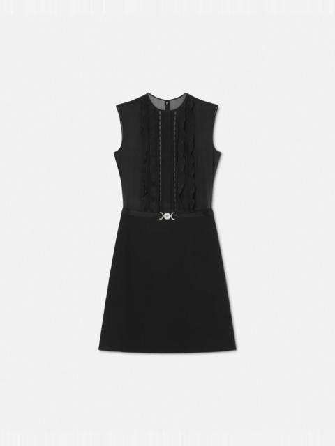 ワンピース VERSACE BLACK GEORGETTE MINI DRESS VERSACE Black georgette mini dress | gebnegozionline