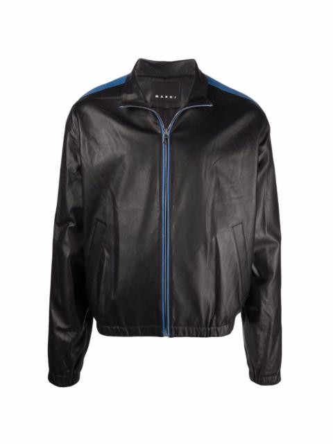 Marni sleeveless leather jacket - Black